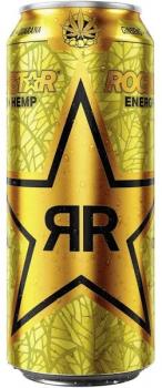 Rockstar Hemp Energy Original 500ml Exotisches Koffeinhaltiges Erfrischungsgeträ